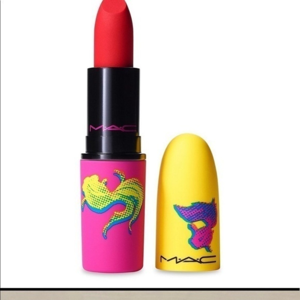 NIB MAC Lunar New Year Powder Kiss Lipstick in Turn Up Your Luck
